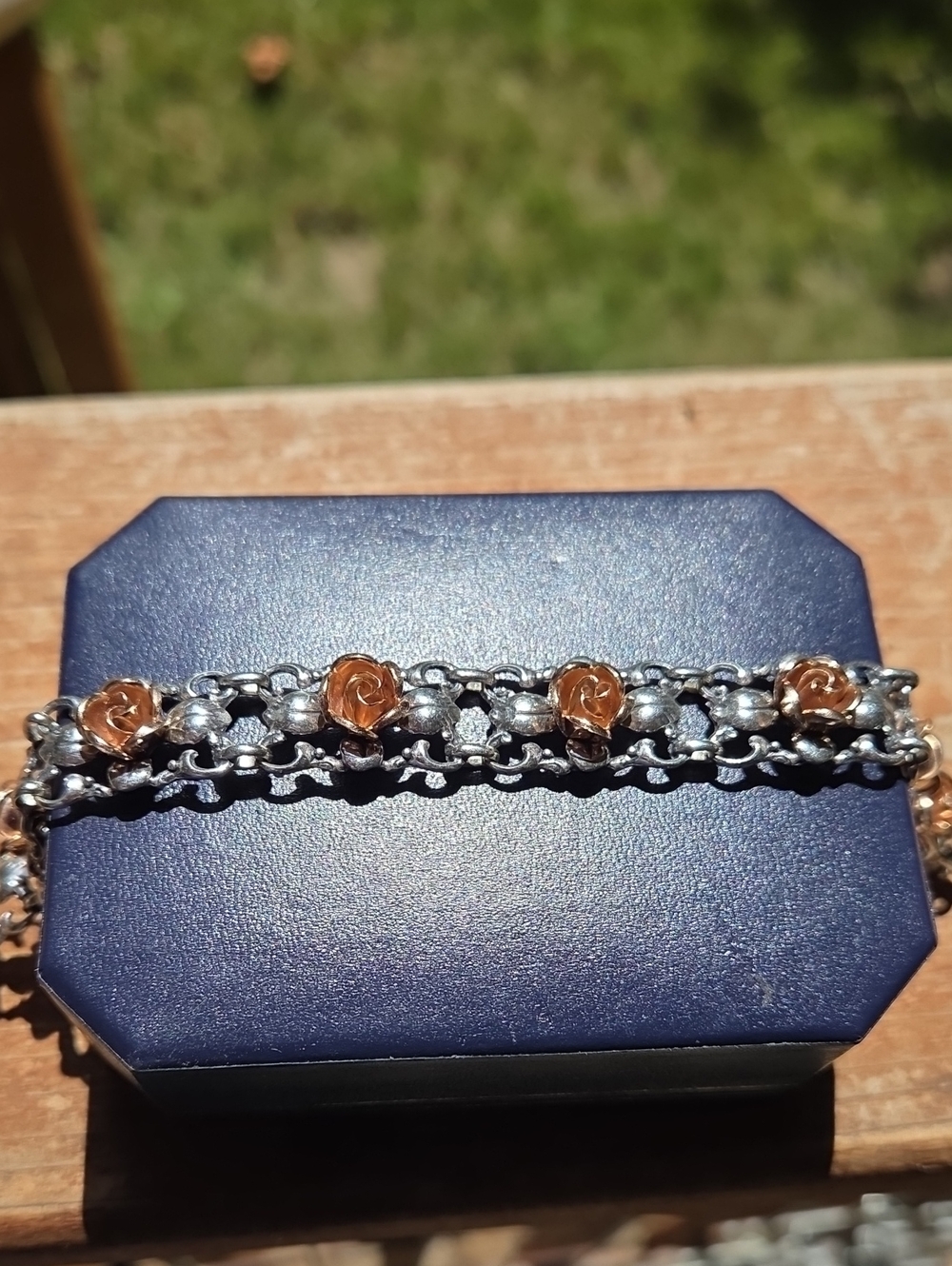 Vintage Theodor Klotz Teka Rose Bracelet